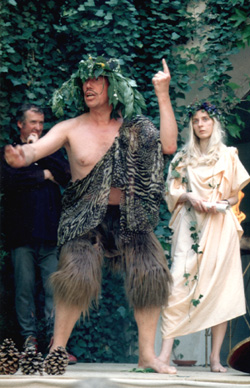Wilfried Stroh in der Rolle des Gottes Faun